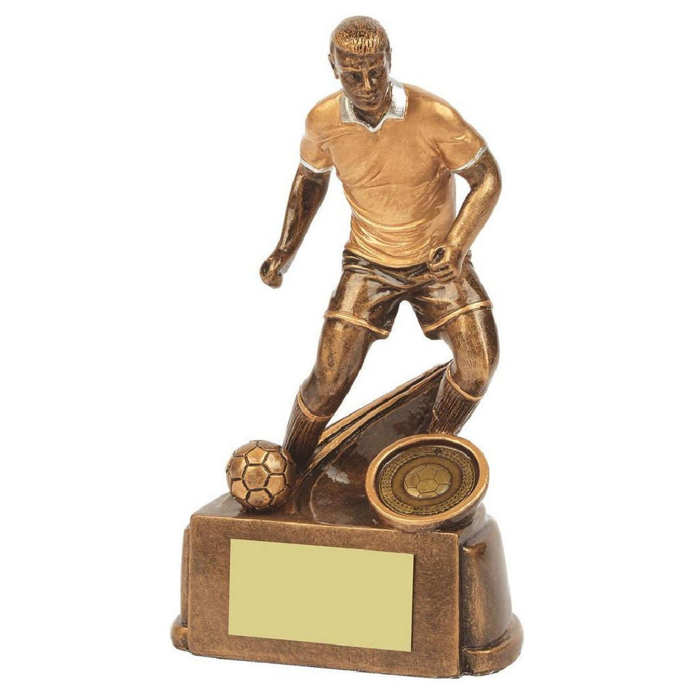 Antique Gold Male Football Resin 170mm