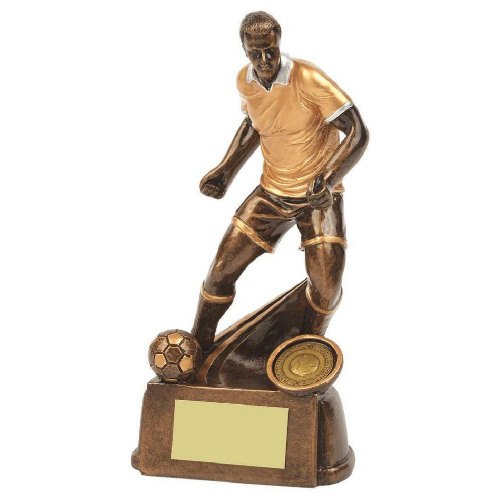 Antique Gold Male Football Resin 190mm