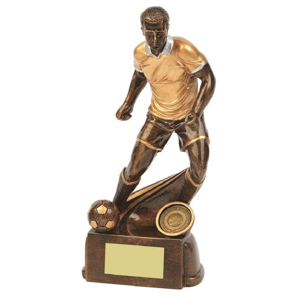 Antique Gold Male Football Resin 220mm