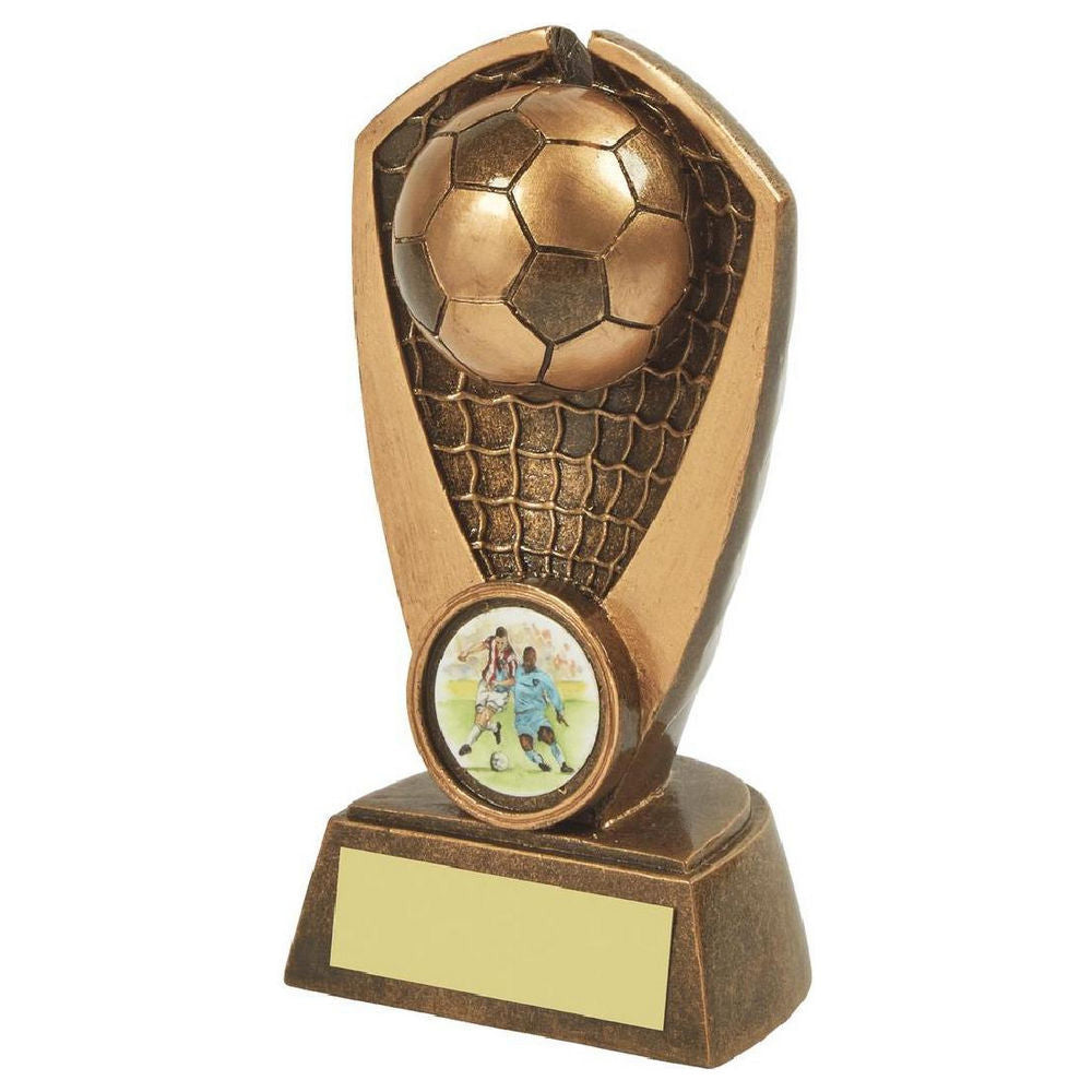 Antique Gold Resin Football Award HEAVY 135mm