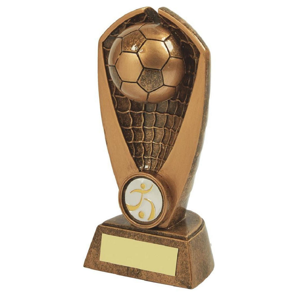 Antique Gold Resin Football Award HEAVY 155mm