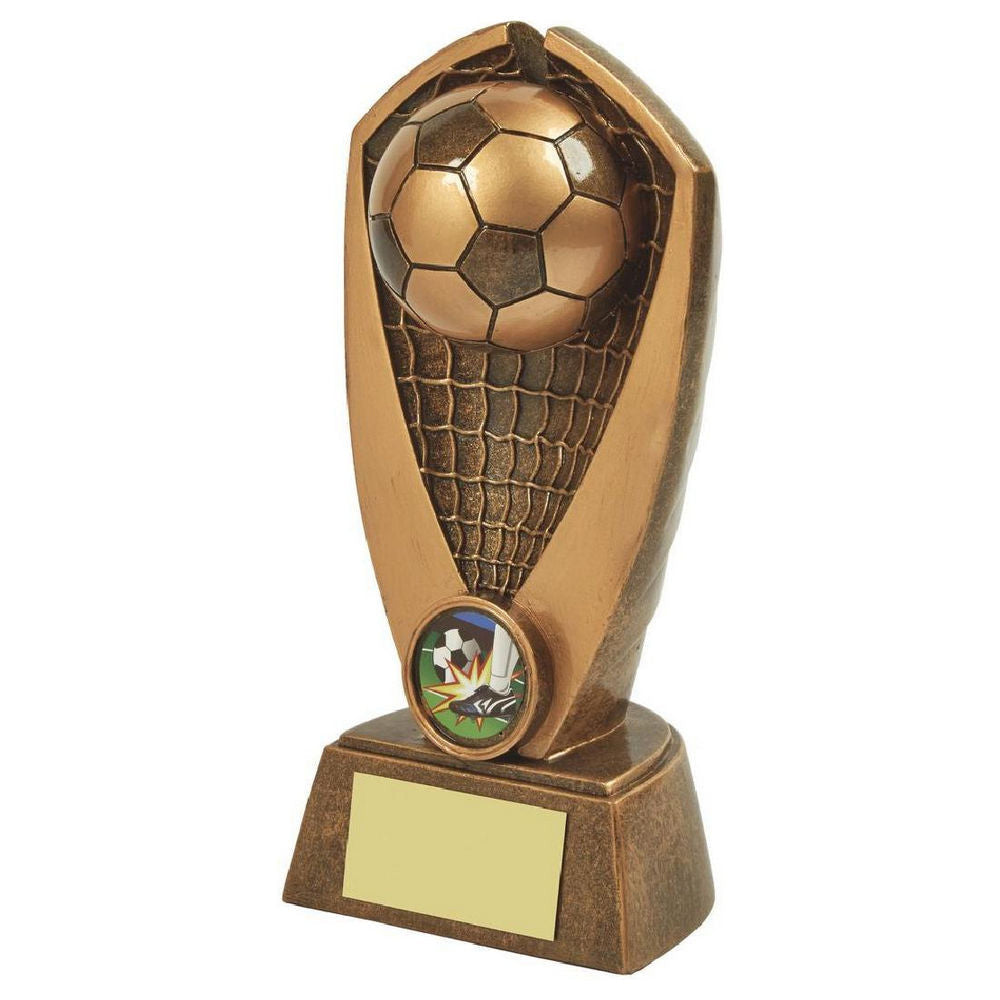 Antique Gold Resin Football Award HEAVY 180mm