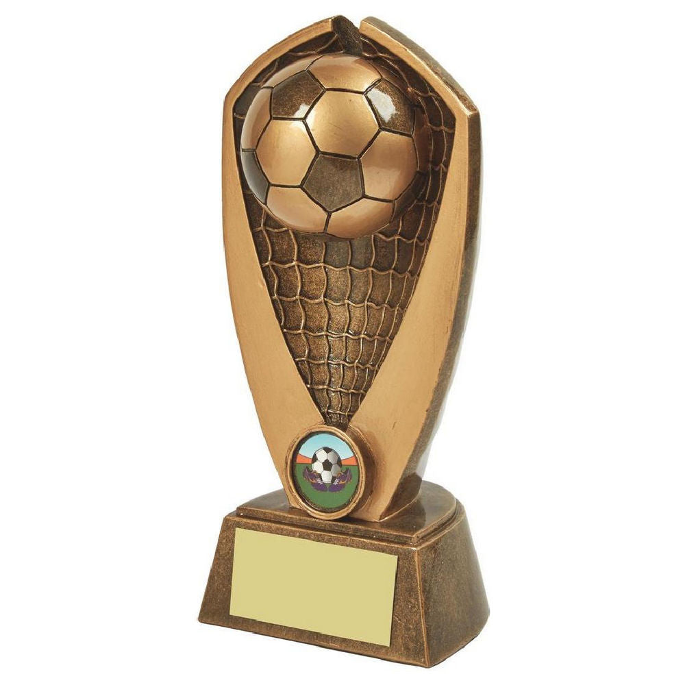 Antique Gold Resin Football Award HEAVY 210mm