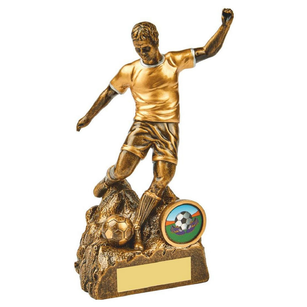Antique Gold Male Football Resin - HEAVY 170mm