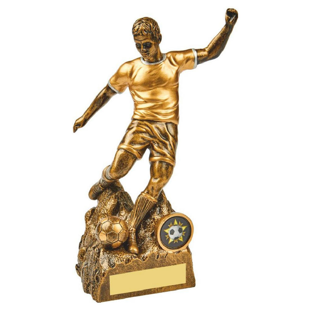 Antique Gold Male Football Resin - HEAVY 220mm