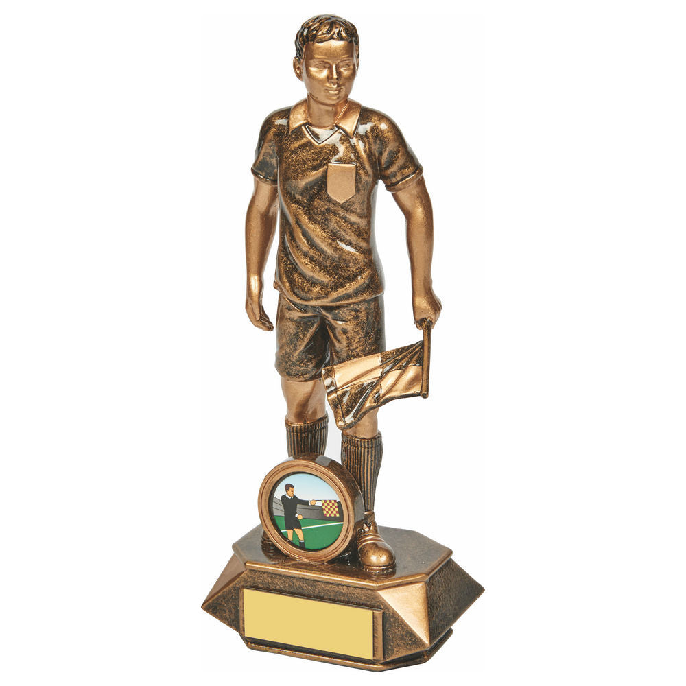 Antique Gold Assistant Referee Resin 200mm