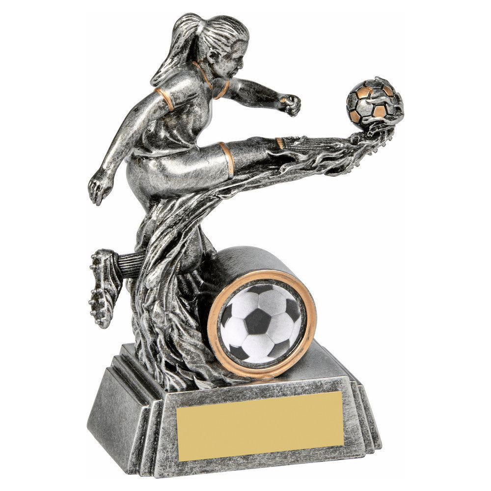 Silver Female Action Flame Resin 150mm