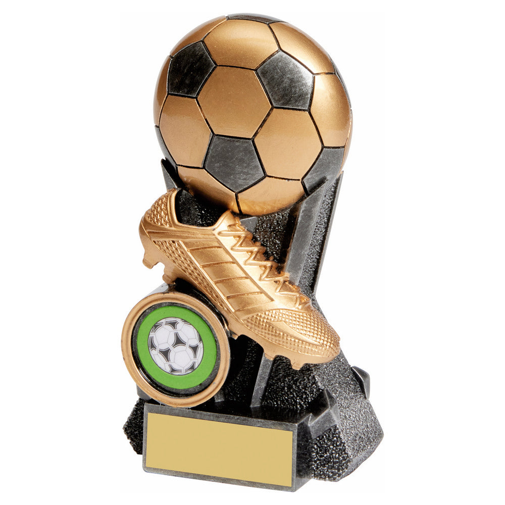 Gold/Silver Football Boot & Ball 130mm