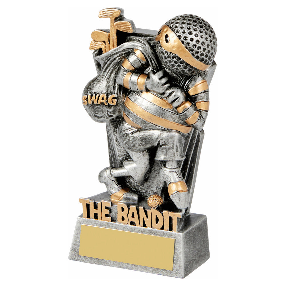 Antique Silver Golf Ball Head - THE BANDIT 130mm