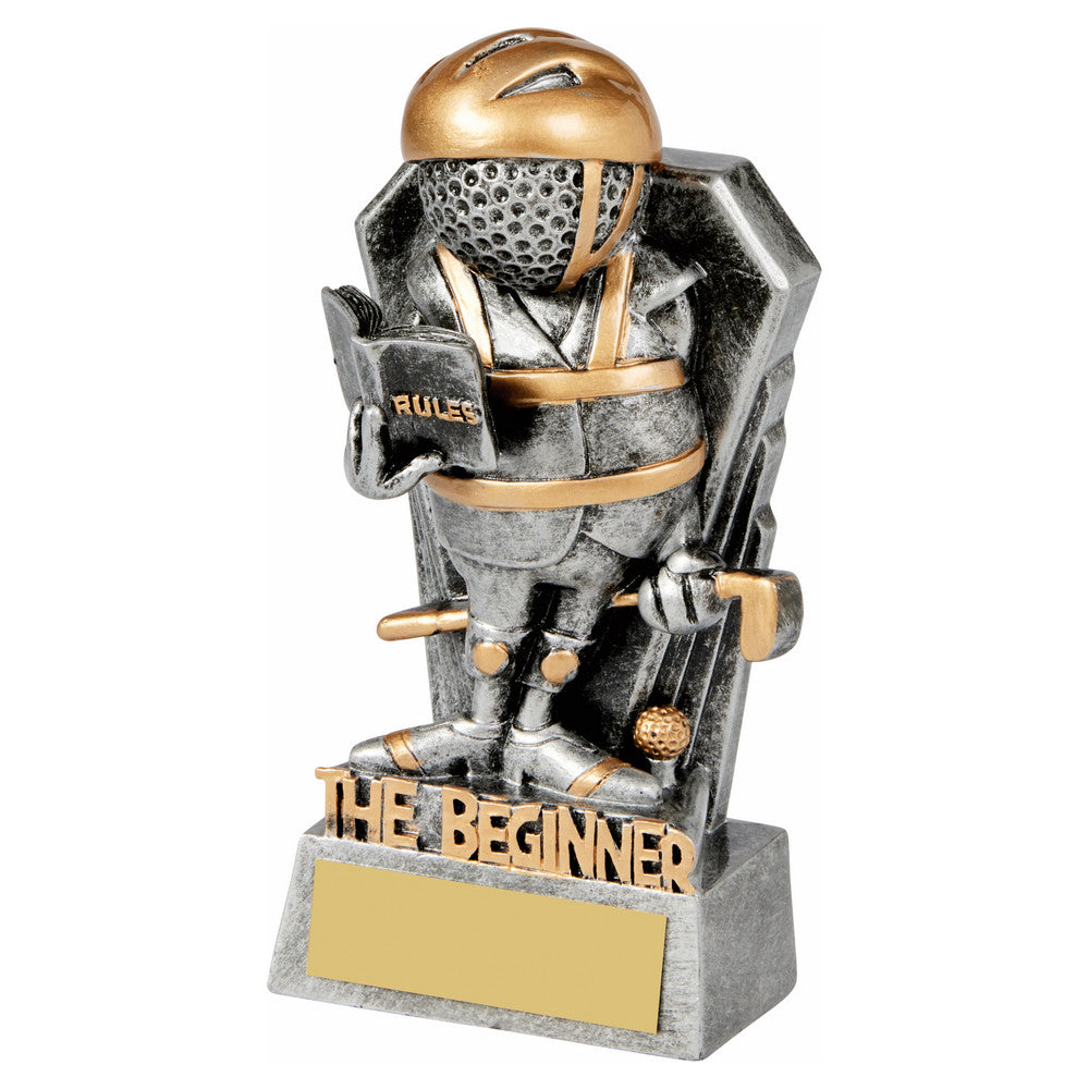 Antique Silver Golf Ball Head - THE BEGINNER 130mm