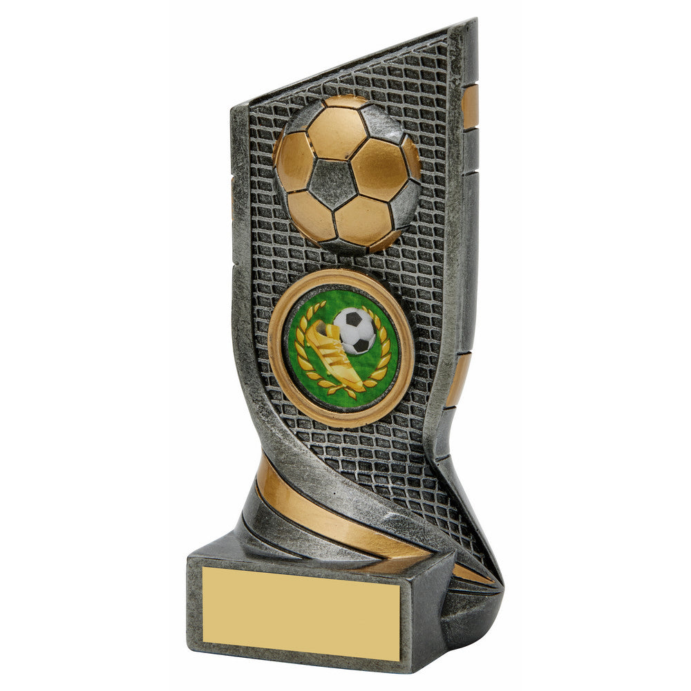 Antique Silver "Twist" Football Resin 150mm
