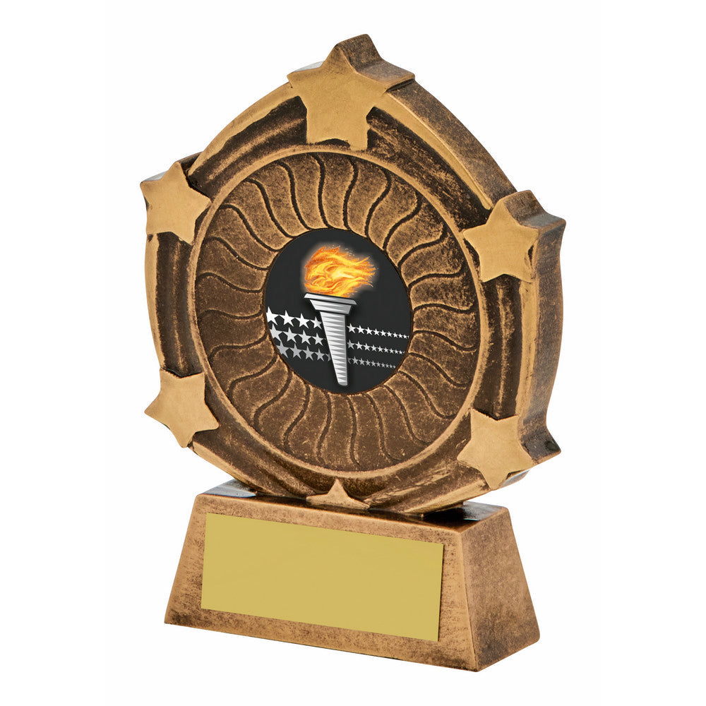 Antique Gold Resin Award 100mm