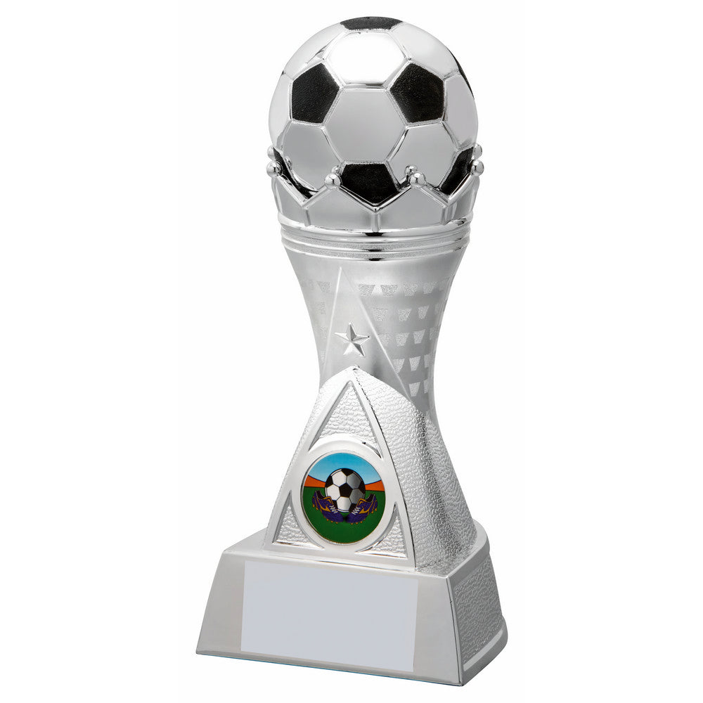 Silver "Crown" Football Award 180mm