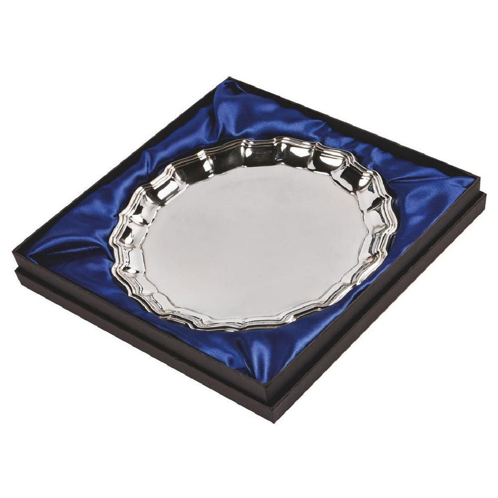 Nickel Plated Salver (In Presentation Case) 300mm