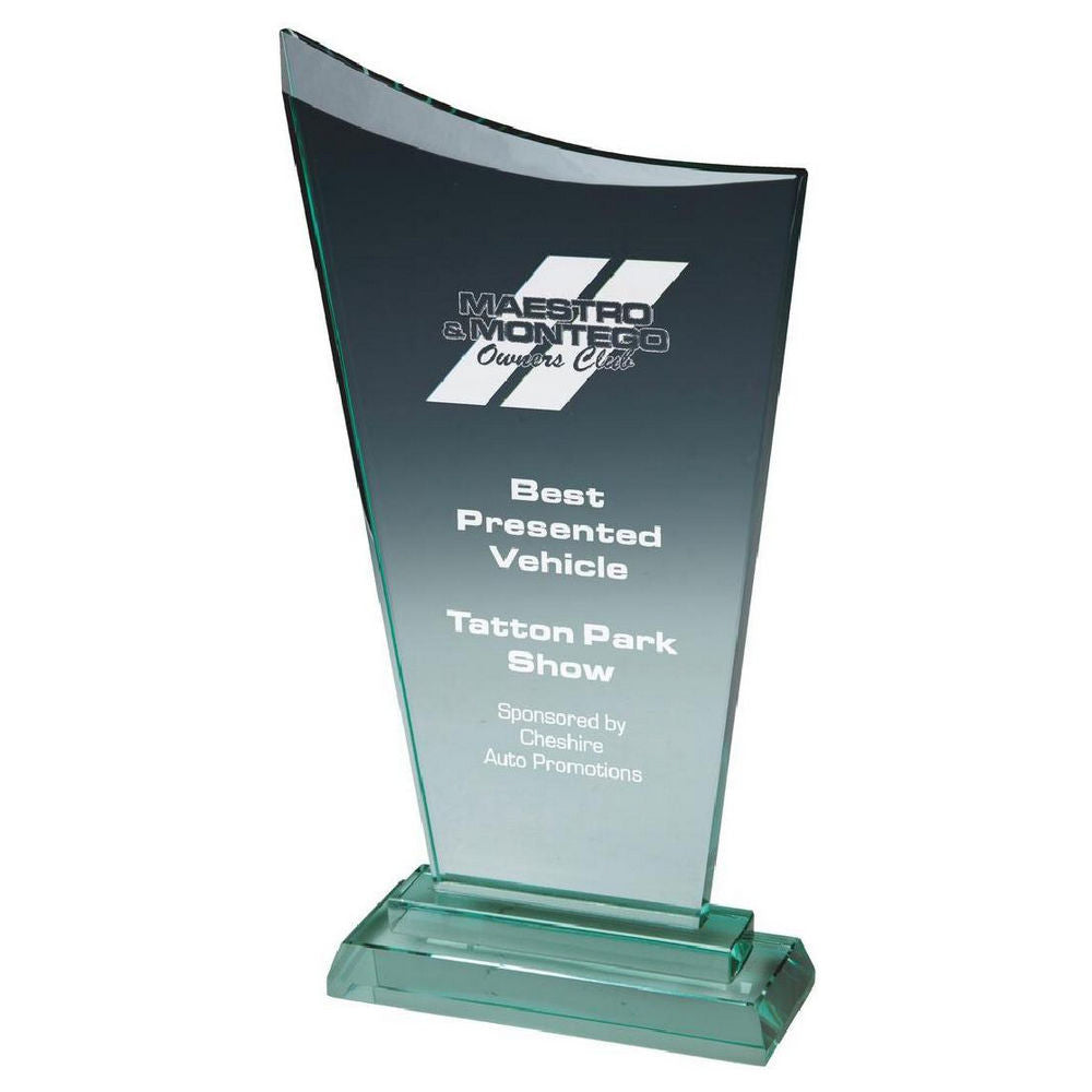Premium Jade Glass Award (In Presentation Case) 250mm