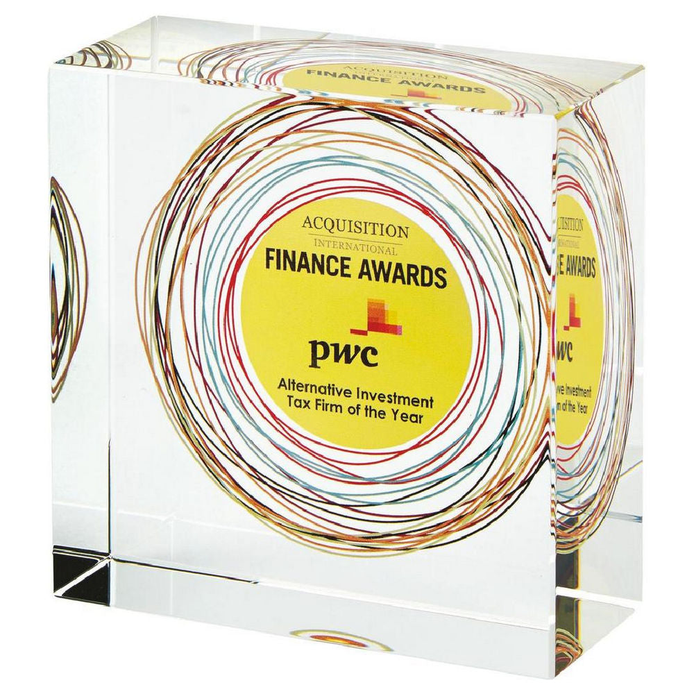 Crystal Block for Colour Printing (In Pres Case) 100mm