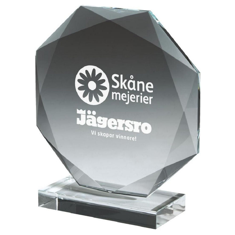 Crystal Octagon Award (In Presentation Case) 195mm