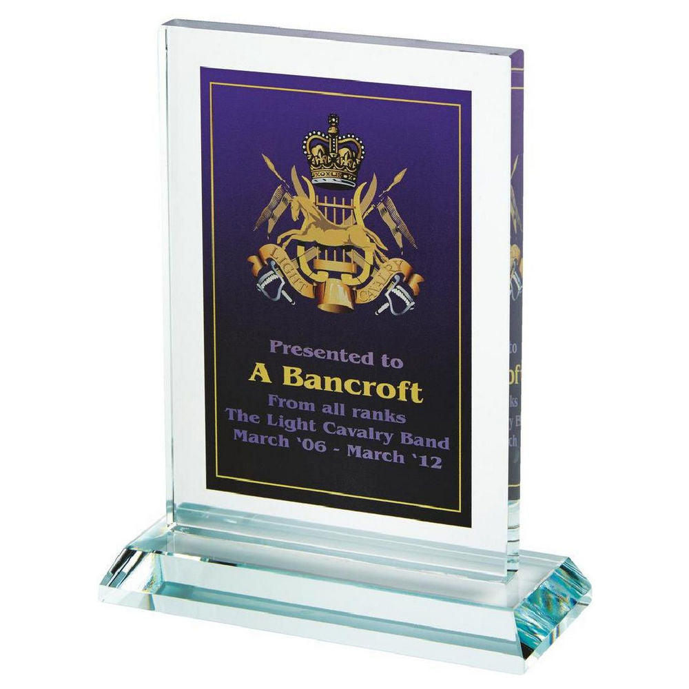 Clear Glass Rectangle for Colour Printing (In Presentation Case)
