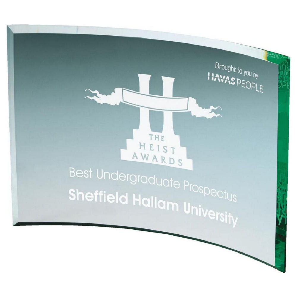 Jade Curve Glass Award 100mm