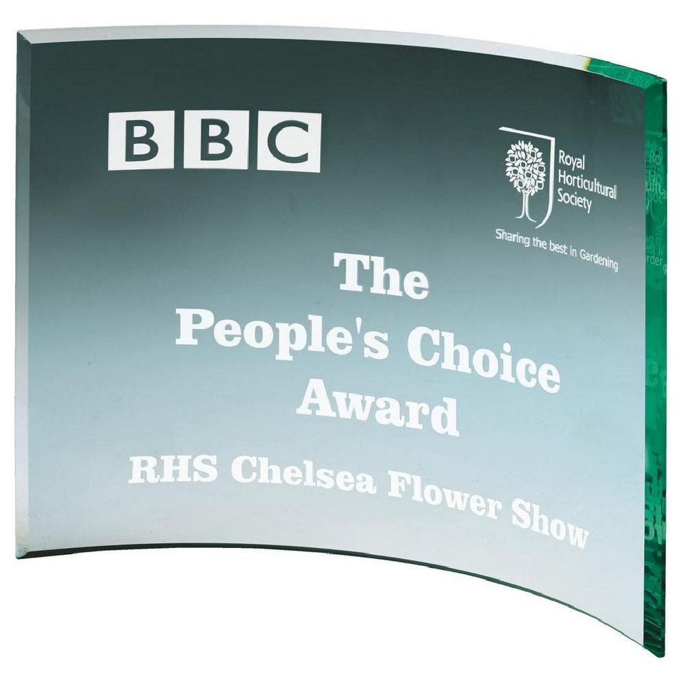 Jade Curve Glass Award 150mm