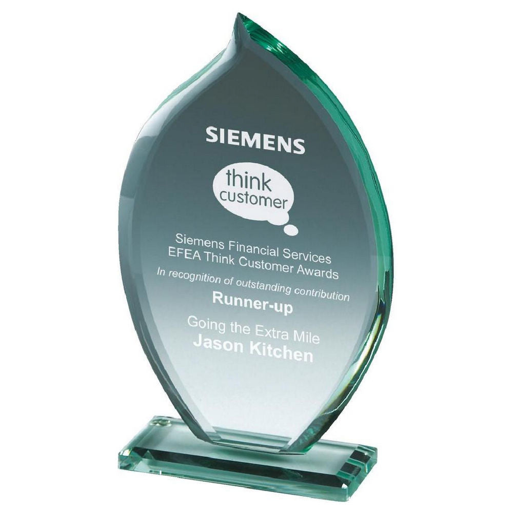 Premium Jade Glass Flame Stand (In Presentation Case) 230mm