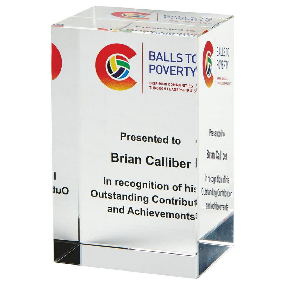 Crystal Block for Colour Printing (In Pres Case) 80mm