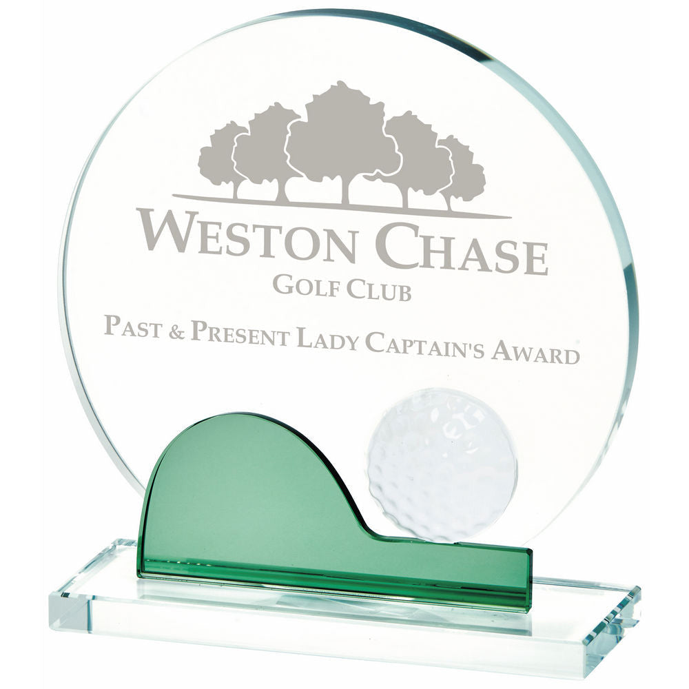 Crystal Golf Award (In Presentation Case) 155mm