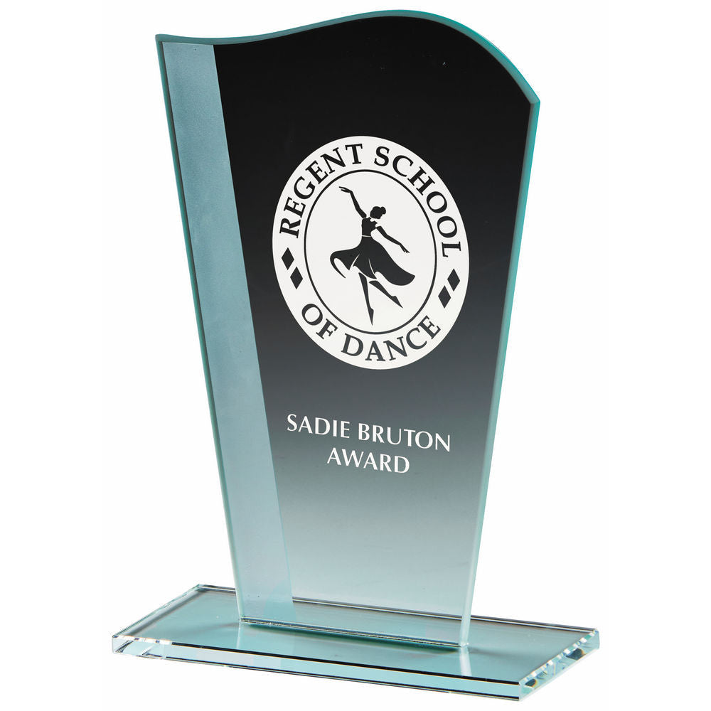 Wave Jade Glass Award 165mm