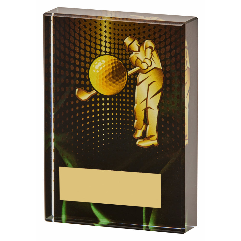 Male Golf Glass Award 120mm