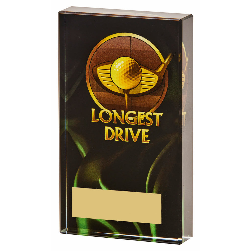 "Longest Drive" Golf Glass Award 120mm