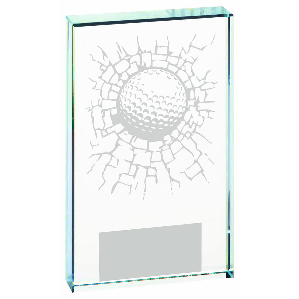 Clear Glass Golf Award - Ball 160mm