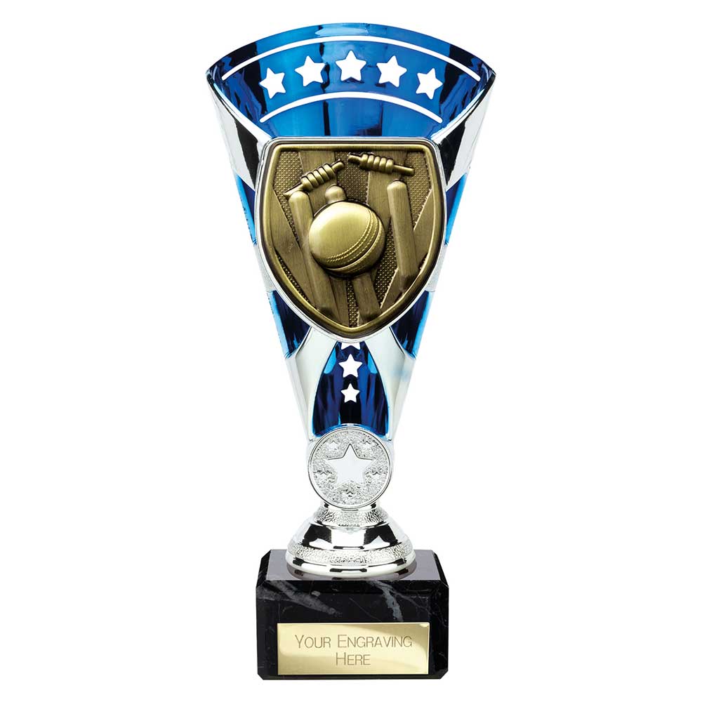 Cobra Star Cup Cricket Silver & Blue 210mm