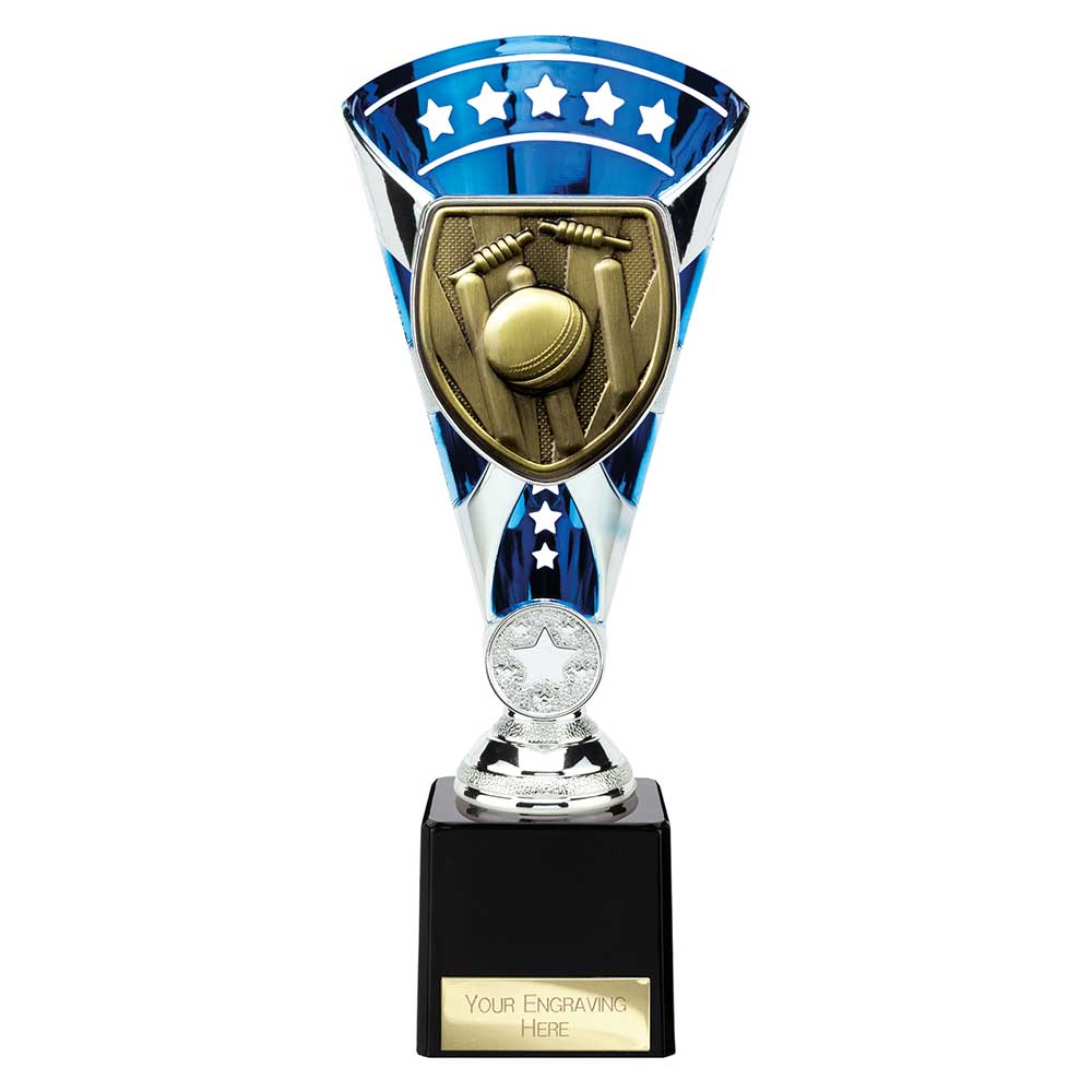 Cobra Star Cup Cricket Silver & Blue 230mm