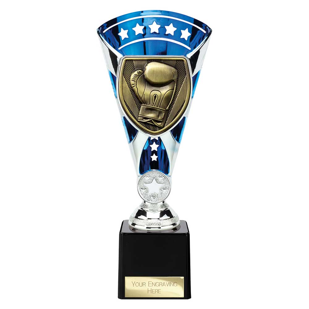 Cobra Star Cup Boxing Silver & Blue 230mm