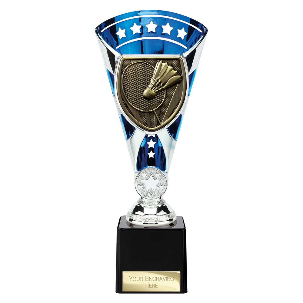 Cobra Star Cup Badminton Silver & Blue 230mm