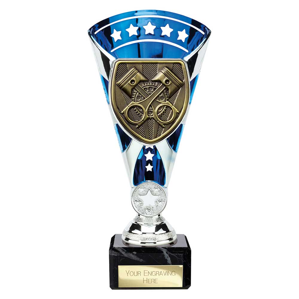Cobra Star Cup Motorsport Piston Silver & Blue 210mm