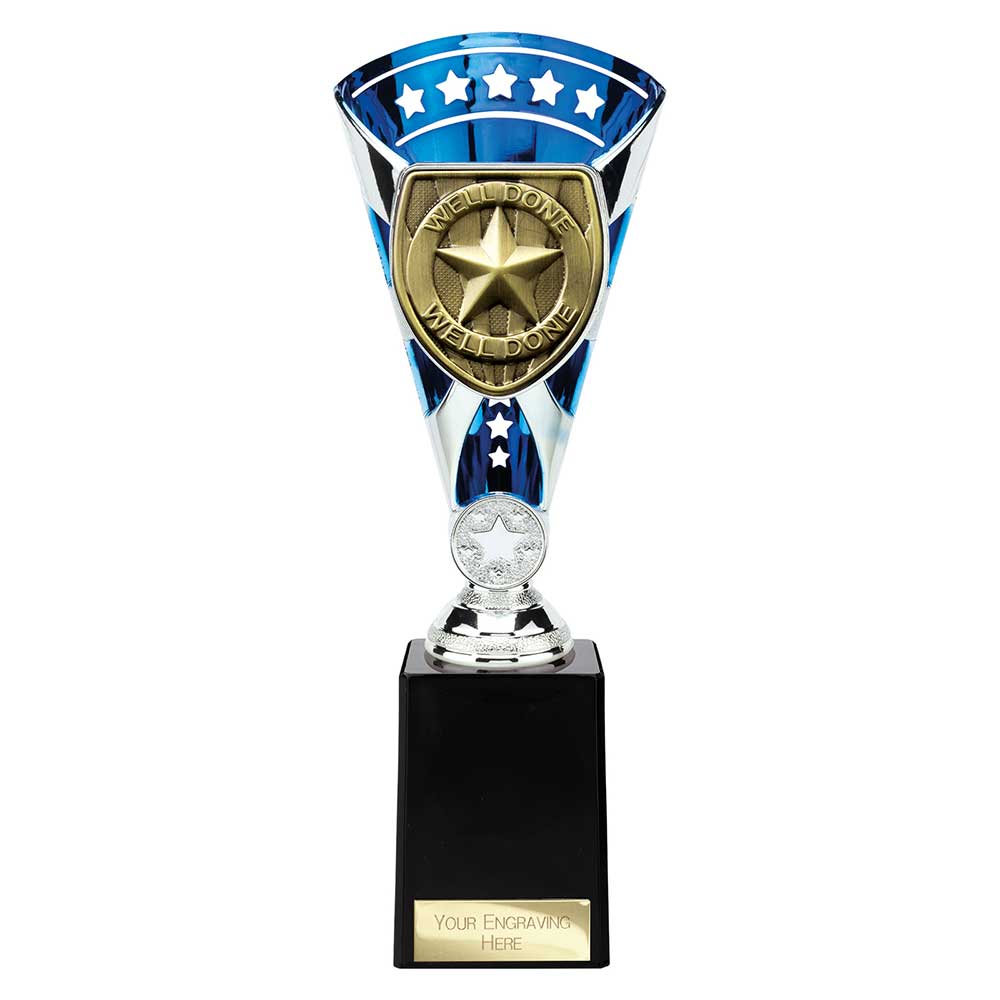 Cobra Star Cup Well Done Silver & Blue 255mm