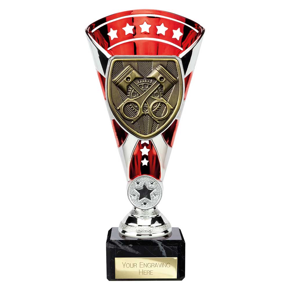 Cobra Star Cup Motorsport Piston Silver & Red 210mm