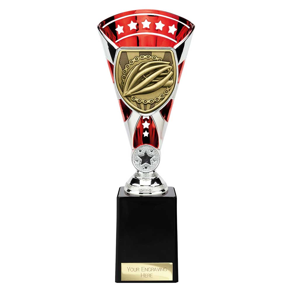 Cobra Star Cup Cycling Silver & Red 255mm