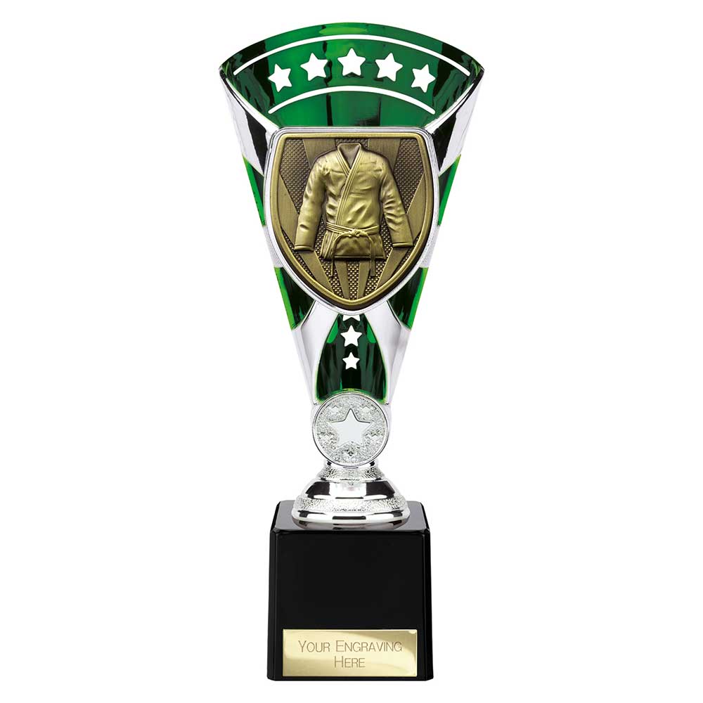 Cobra Star Cup Martial Arts Gee Silver & Green 230mm