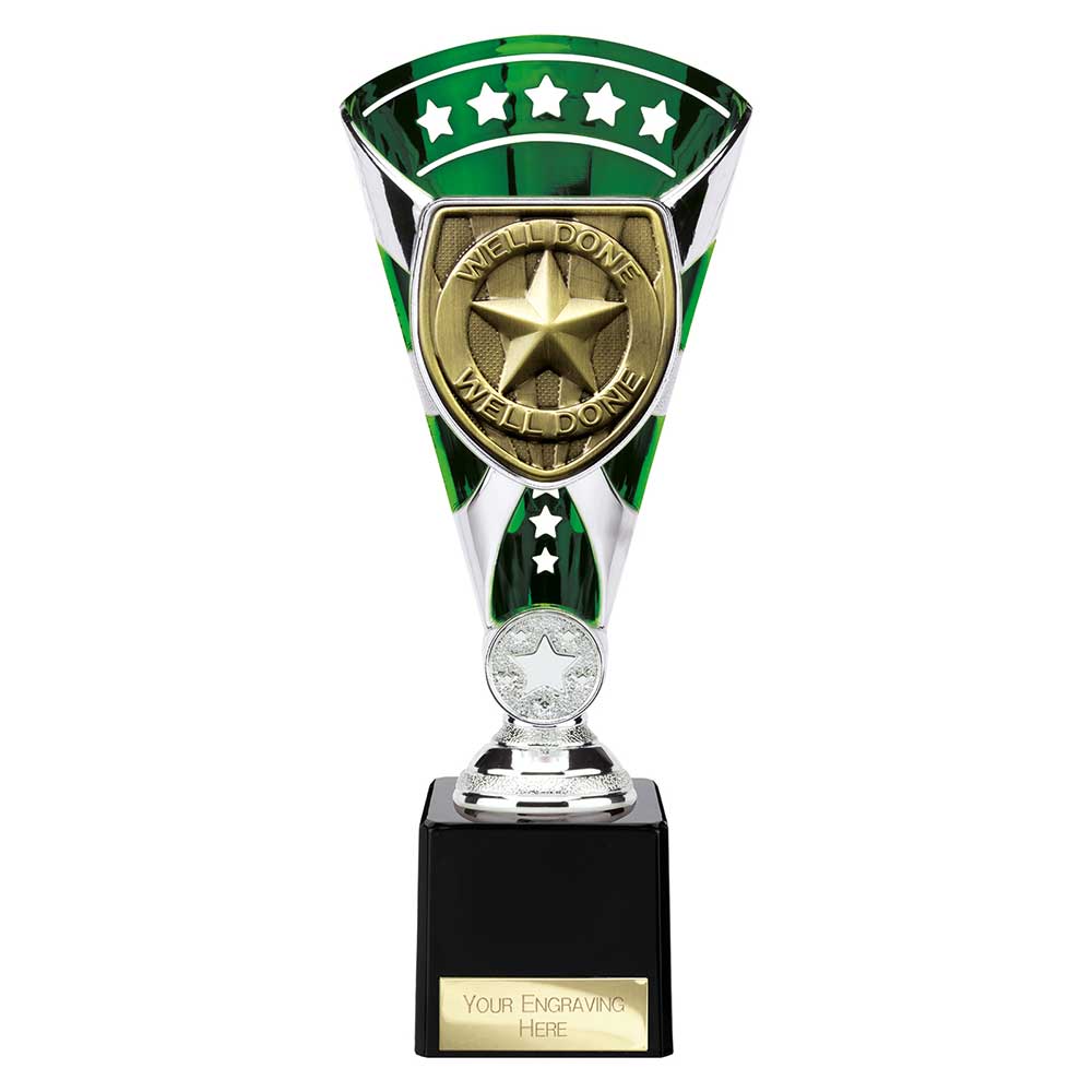 Cobra Star Cup Well Done Silver & Green 230mm