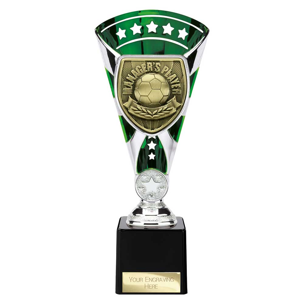 Cobra Star Cup Managers Player Silver & Green 230mm