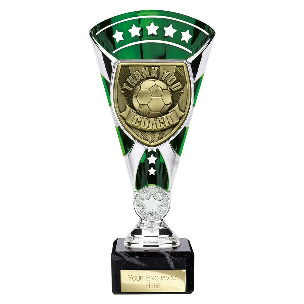 Cobra Star Cup Thank you Coach Silver & Green 210mm