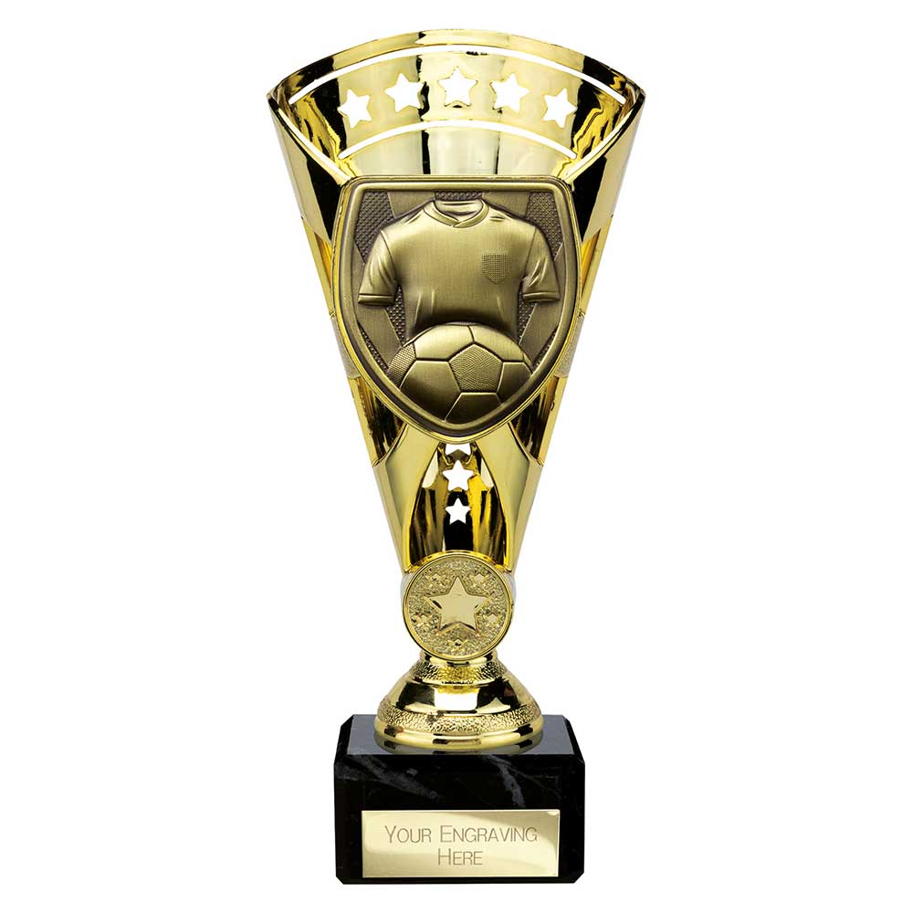 Cobra Star Cup Football Shirt & Ball Gold 210mm