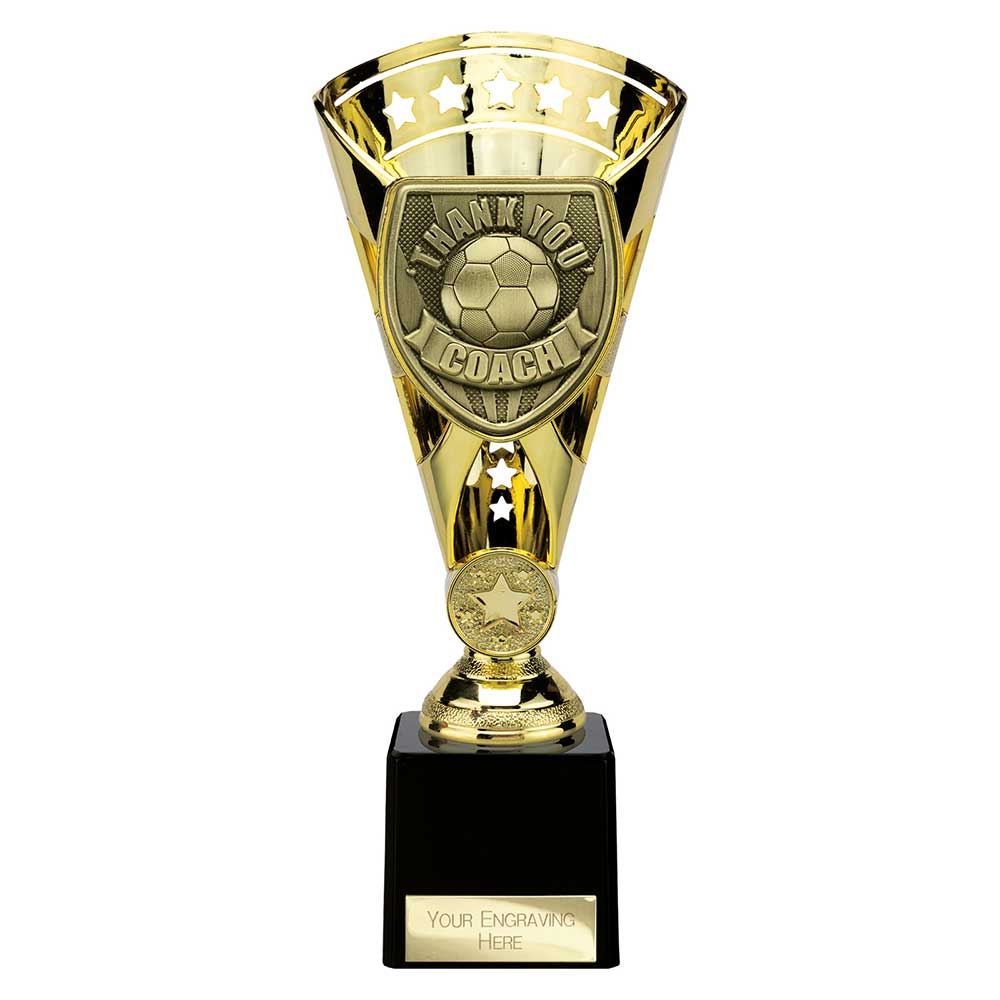 Cobra Star Cup Thank you Coach Gold 230mm