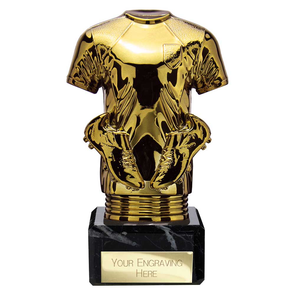 Fusion Viper Legend Football Shirt Black & Gold 145mm