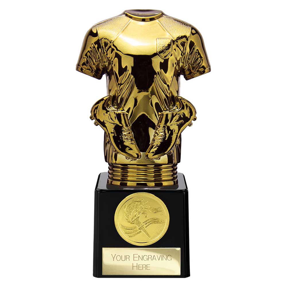 Fusion Viper Legend Football Shirt Black & Gold 165mm