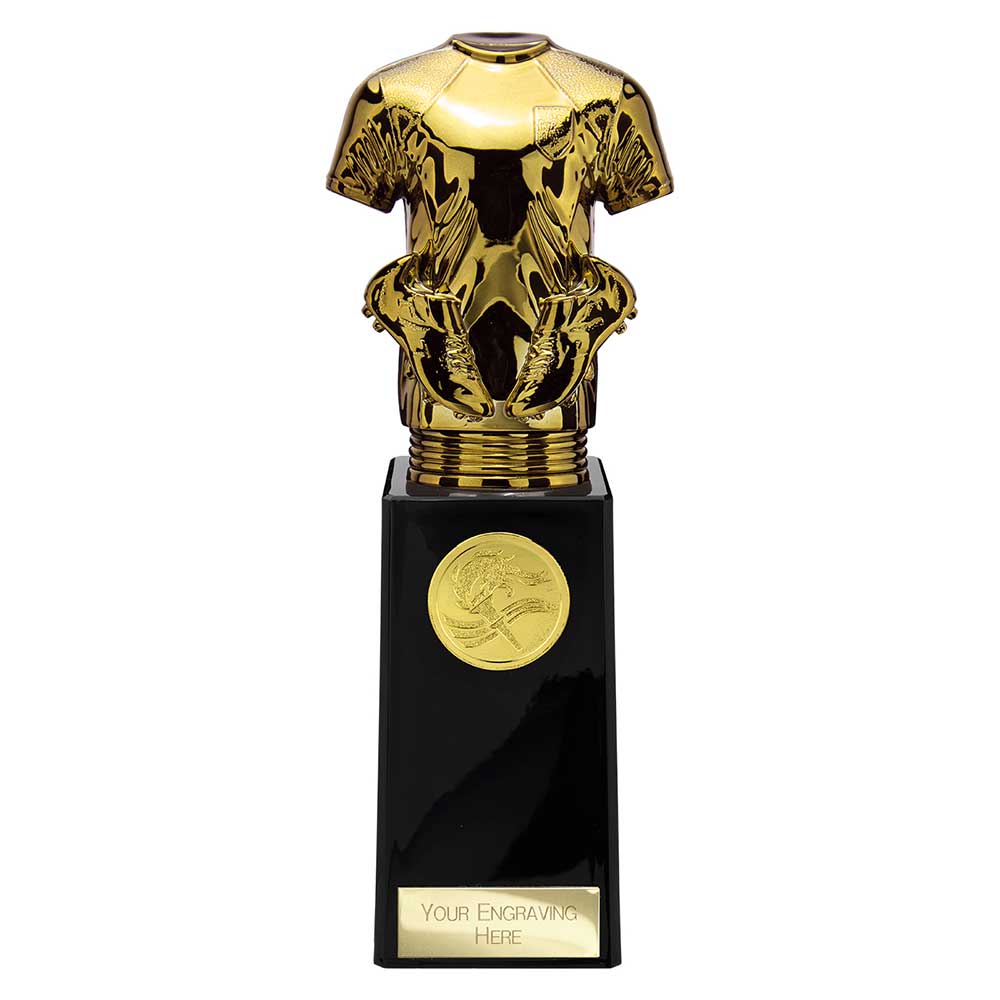 Fusion Viper Legend Football Shirt Black & Gold 210mm