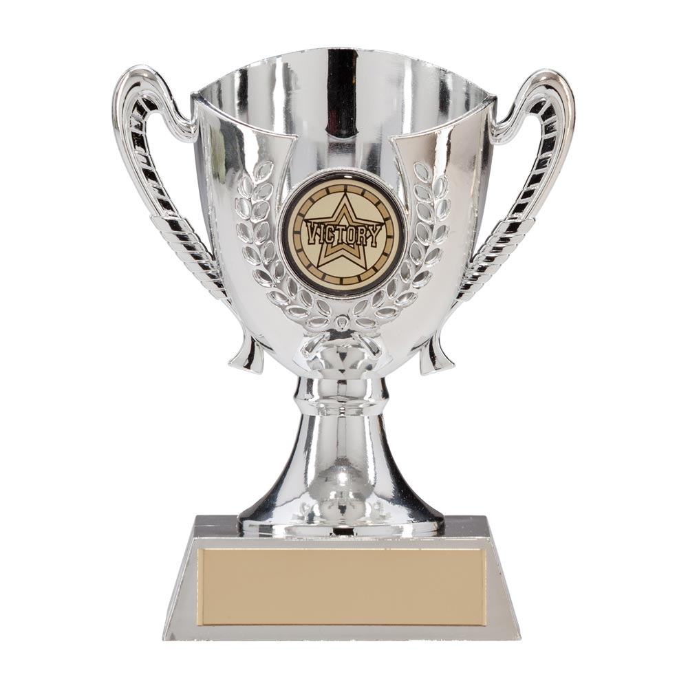 Serenity Plastic Silver Cup Silver 120mm