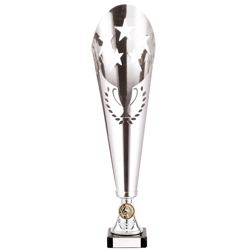 Legendary Lazer Cut Metal Cup Silver 410mm